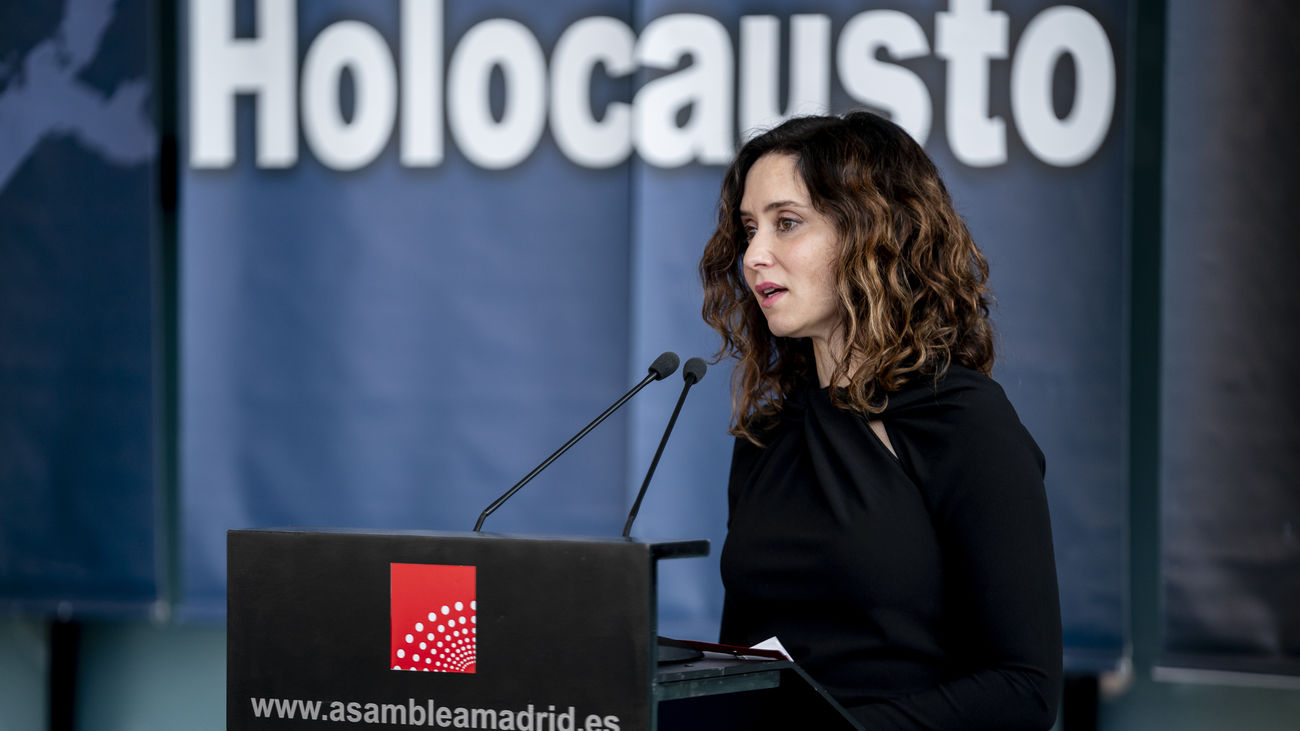 Ayuso: "De nada sirve conmovernos por los judíos muertos mientras se desprecia a los vivos"