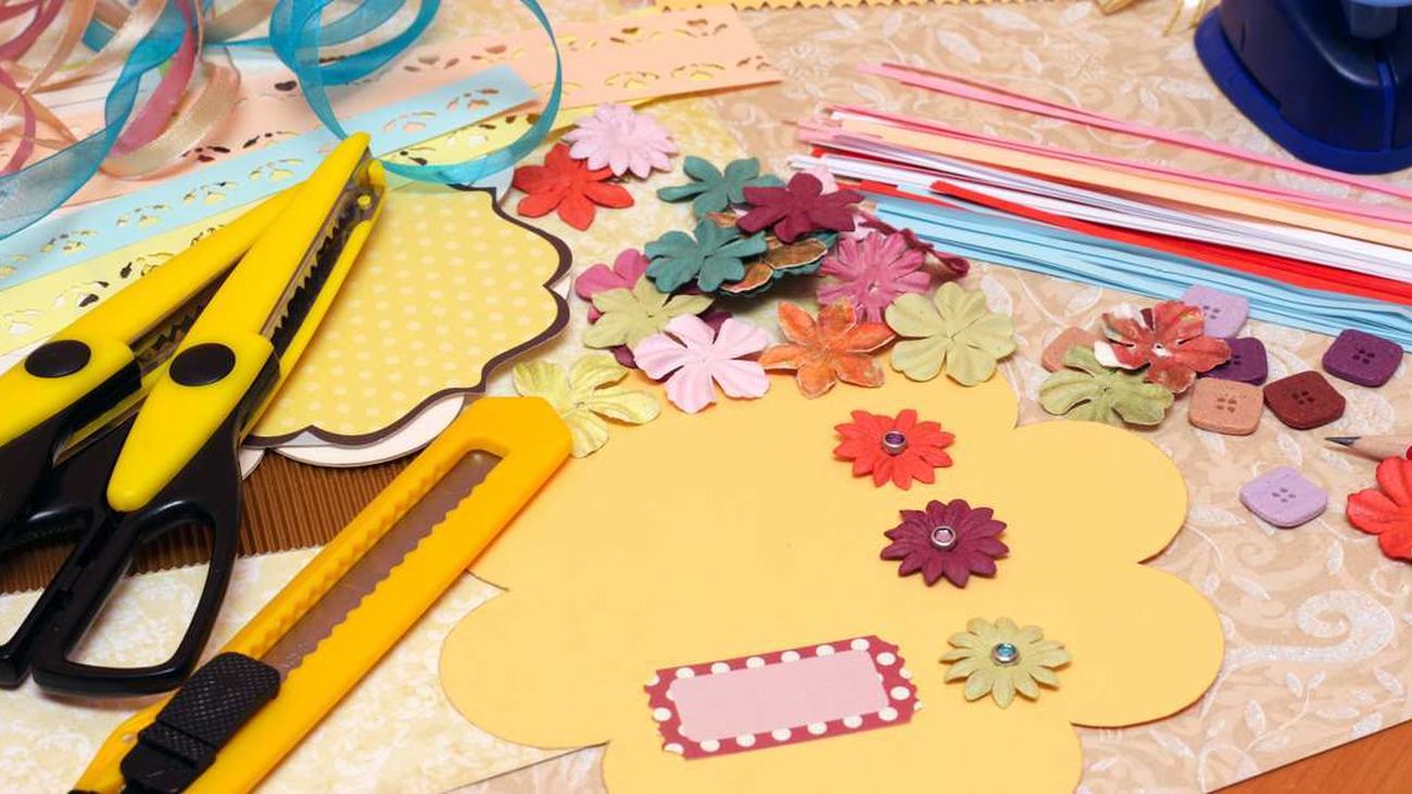 Materiales para confeccionar un scrapbook