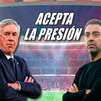 Ancelotti, recado a Xavi: "La presión es la gasolina para hacer mejor nuestro trabajo"