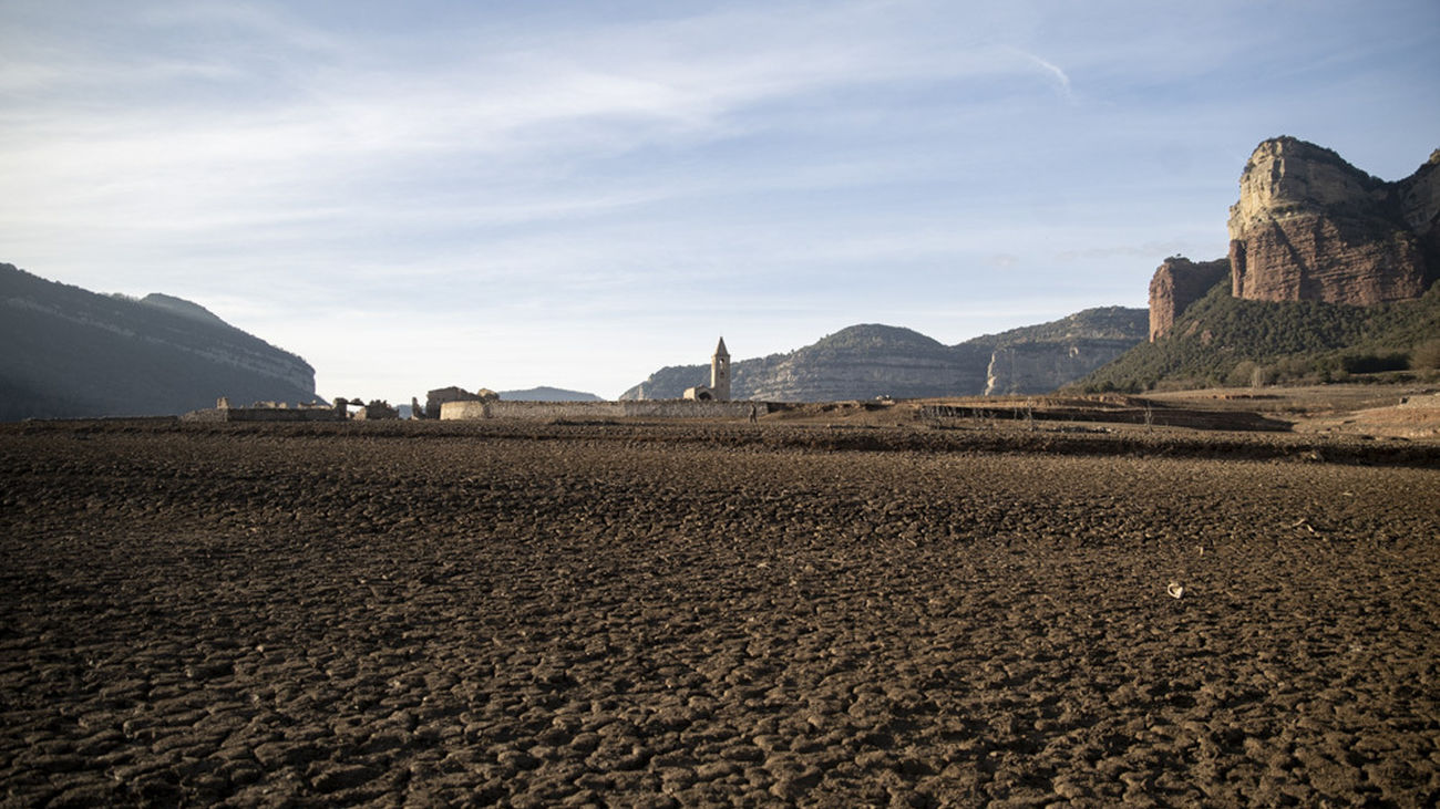 El pantano de Sau, en la provincia de Barcelona, se encuentra en su mínimo histórico, en el 5,1%, a 22 de enero de 2024
