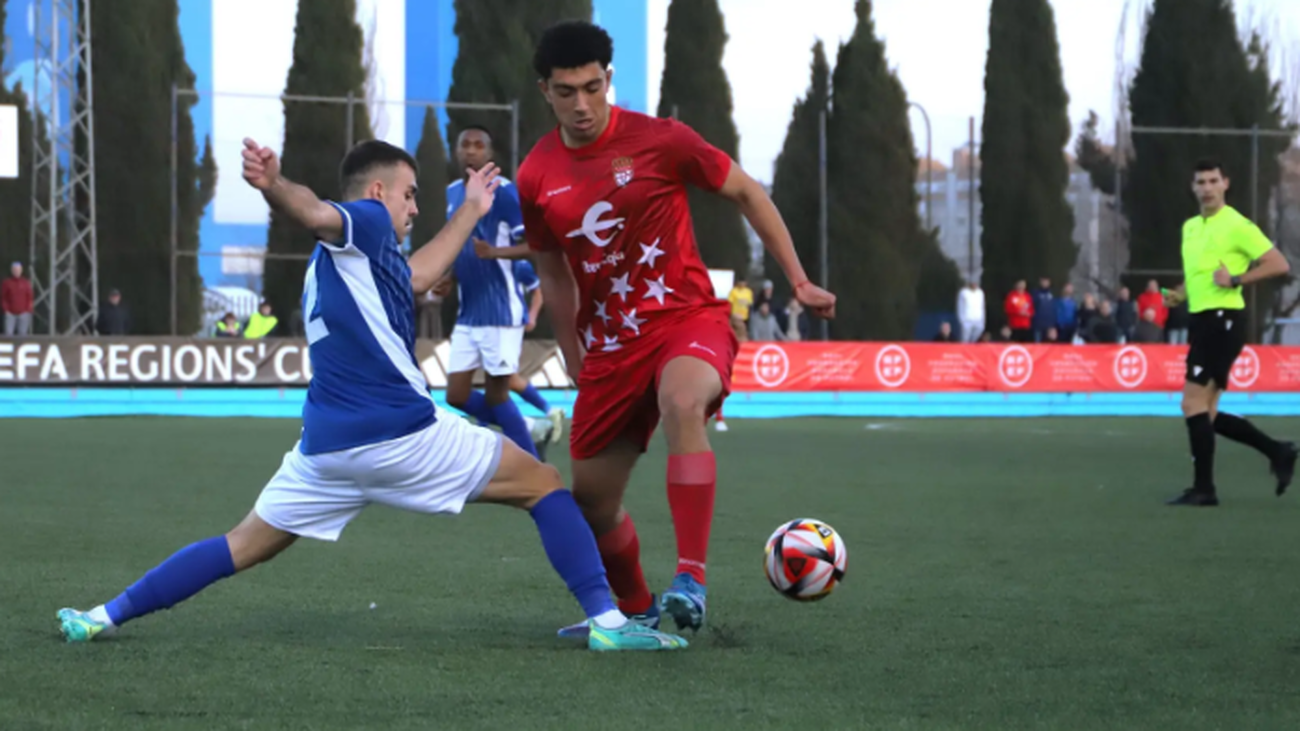 La selección de aficionados de Madrid ante Aragón