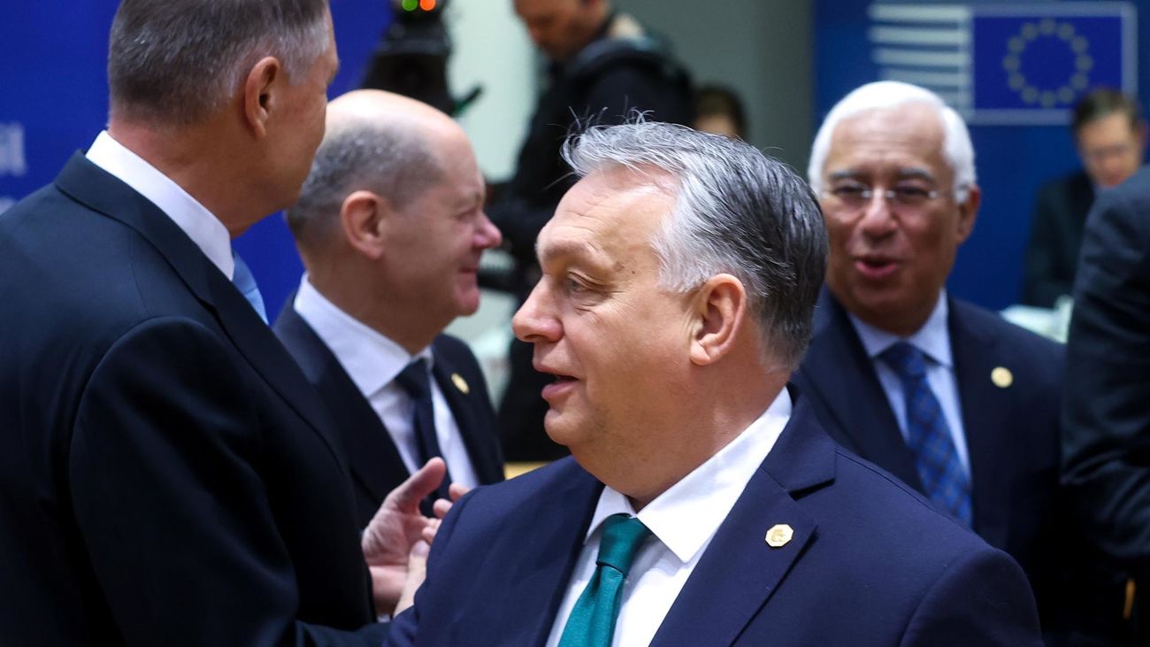 El presidente de Hungría, Viktor Orban, en el Consejo Europeo