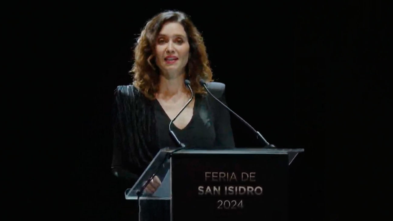 Isabel Díaz Ayuso en la presentación de la feria de San isidro 2024