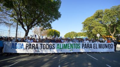 Los agricultores de Huelva protagonizan la primera protesta del campo de este año en nuestro país