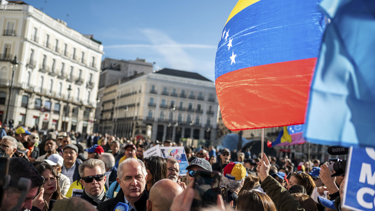 ‘Venezuela no se rinde', el grito de la oposición venezolana en Sol para reclamar unas elecciones libres