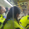 Policía y Samur atienden un parto  prematuro en la estación de Chamartín
