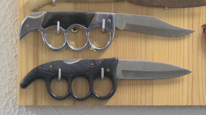 Armas incautadas en los Juzgados de Plaza Castilla / TELEMADRID