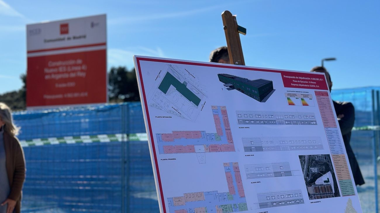 Arganda inicia las obras de un nuevo instituto de enseñanza