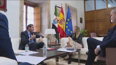 Puente traslada a Guardiola su "compromiso" de acabar con la "injusticia" de Extremadura en infraestructuras