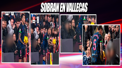 Un aficionado del Rayo toca el culo a Ocampos: "Si pasara en el fútbol femenino..."