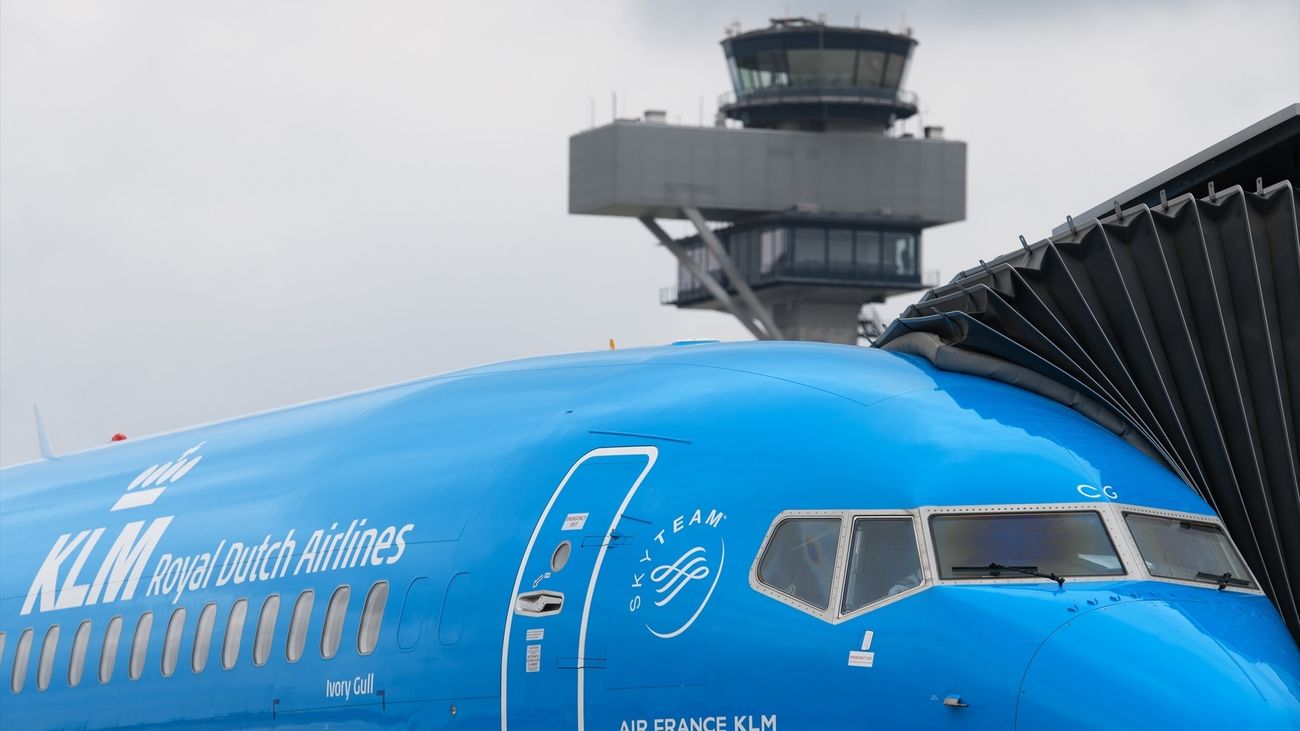 Avión de la aerolínea KLM