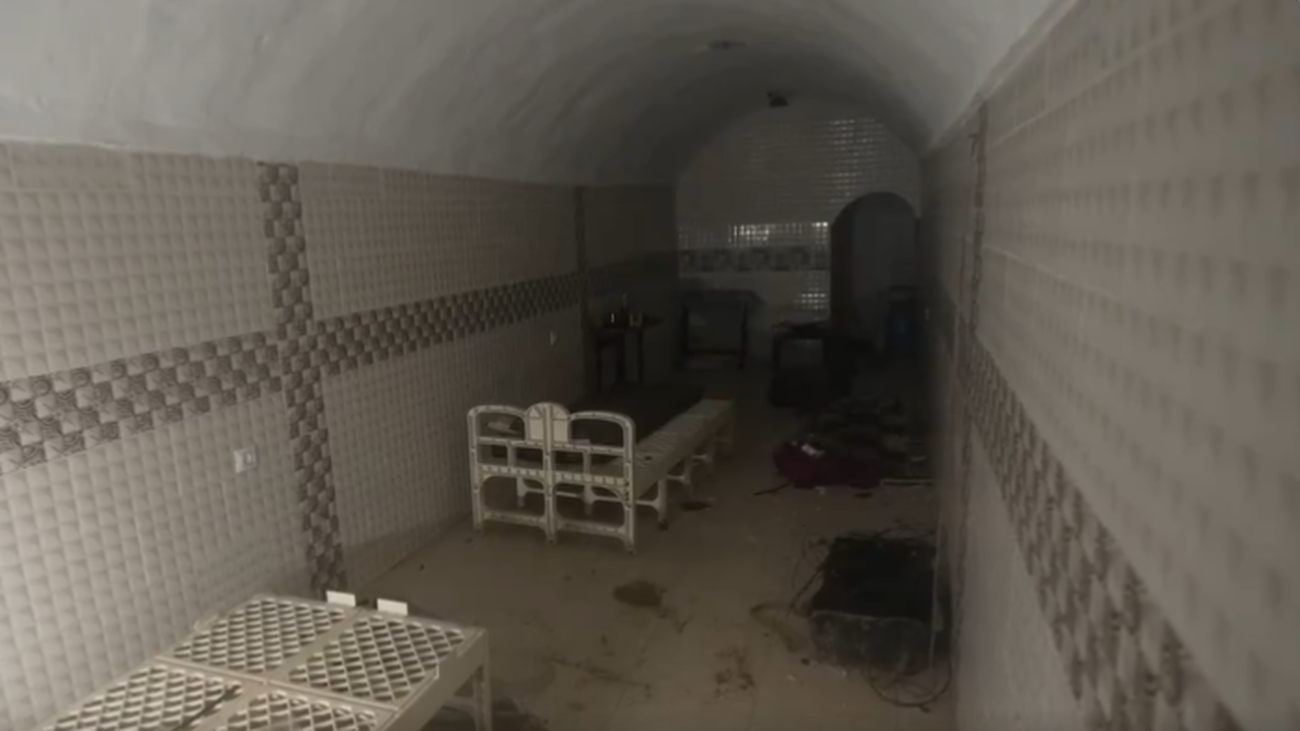 Túnel en Gaza donde Hamás retuvo a rehenes