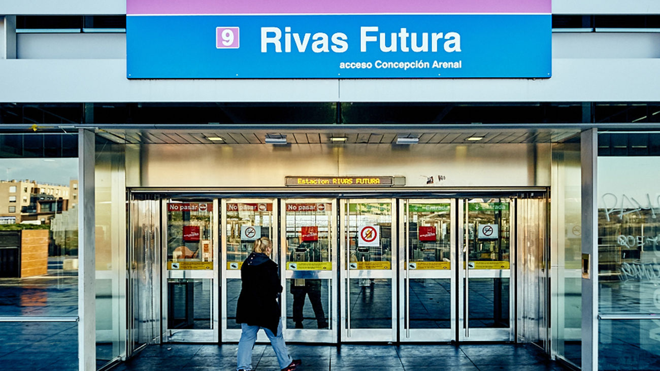 Estación de Rivas Futura, en la línea 9 de Metro