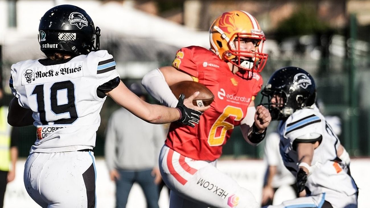 Black Demons de Las Rozas y Osas de Rivas marcan el ritmo en la liga de fútbol americano