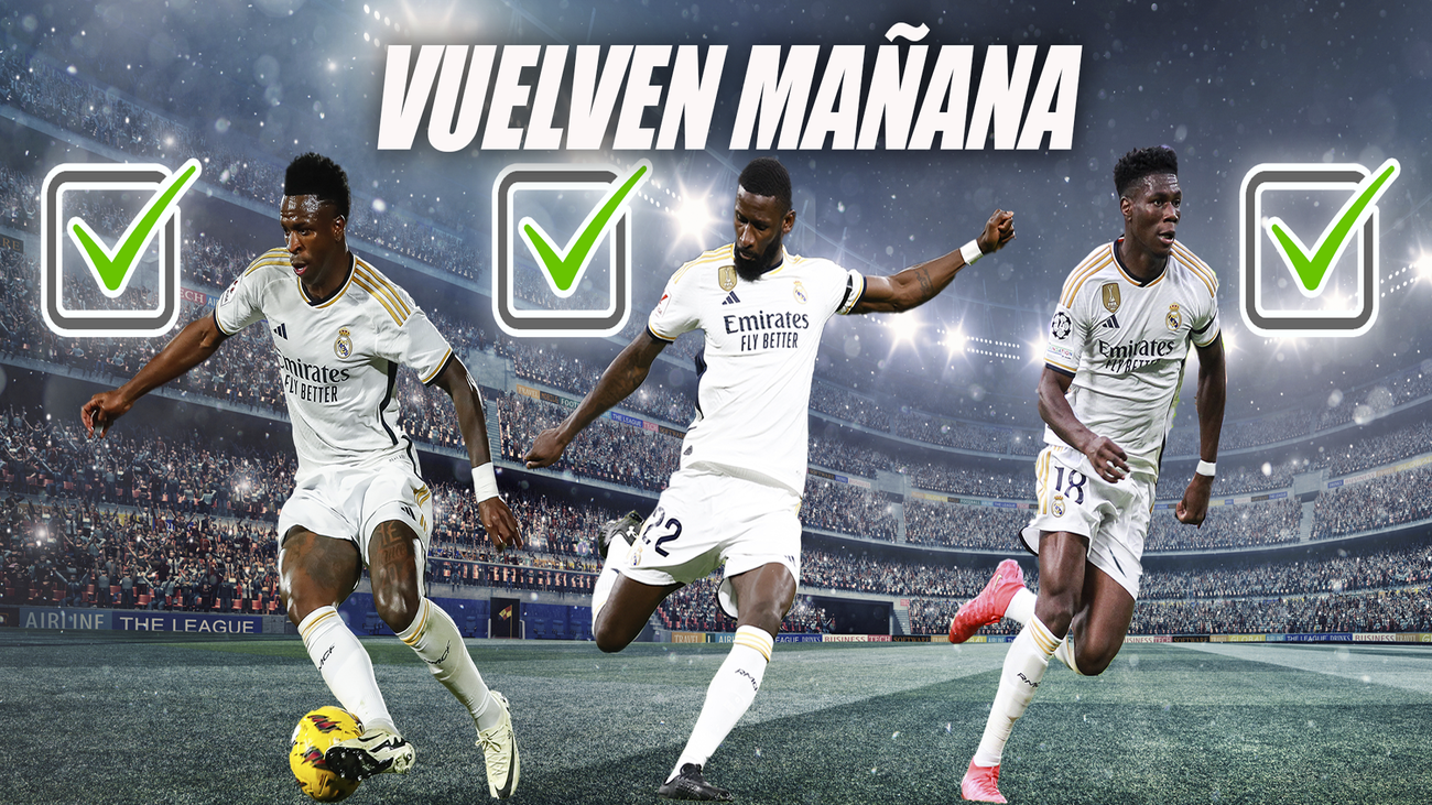 Tchouaméni, Rüdiger y Vinícius