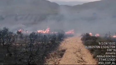 Avanza el incendio de Enix, Almería, que ya ha consumido 400 hectáreas
