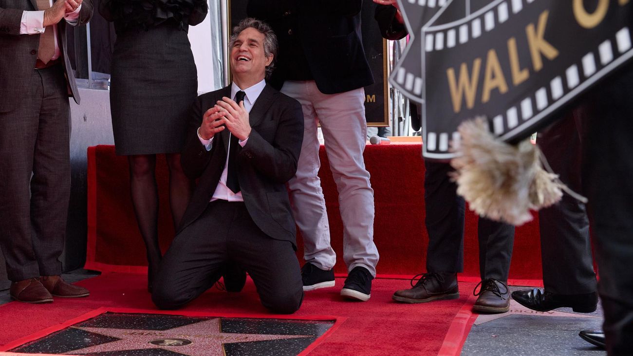 Mark Ruffalo en el Paseo de la Fama de Howllywood