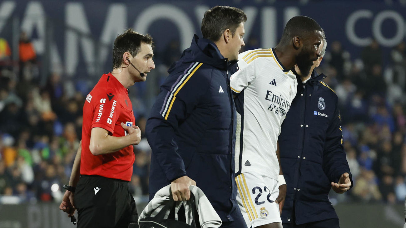 Rüdiger, dos semanas de baja por una lesión en el muslo izquierdo