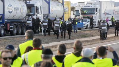 Quinto día de protestas de los agricultores sin incidentes en las carreteras de Madrid