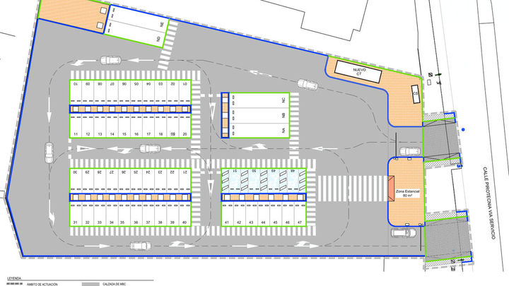 Plano de la electrolinera de vicálvaro / EUROPA PRESS