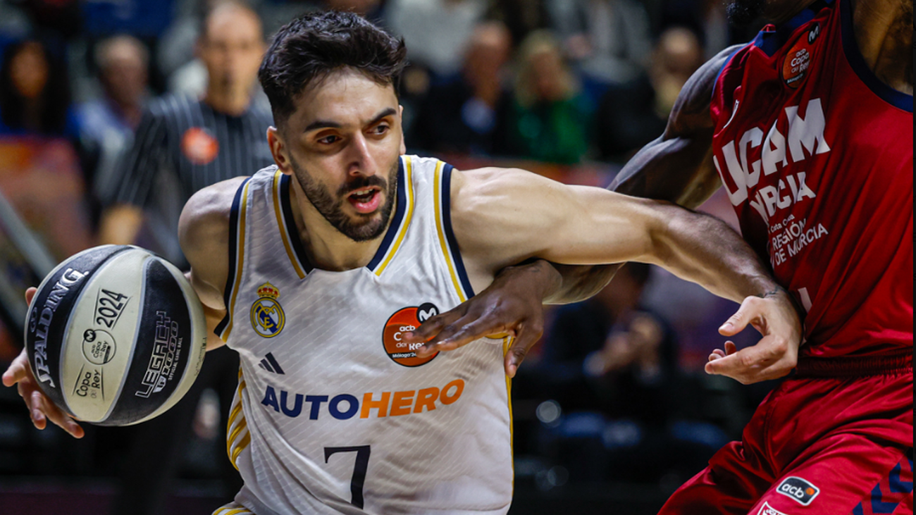 84-79. El Real Madrid suda ante el UCAM Murcia para meterse en semifinales de Copa
