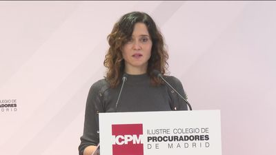 Ayuso inaugura la nueva sede del Colegio de Procuradores de Madrid