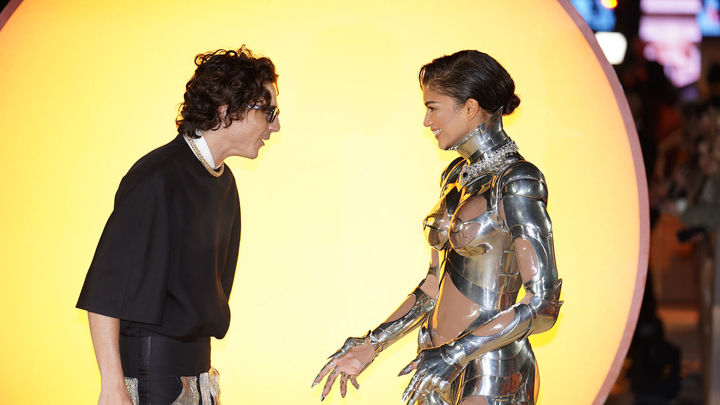 Timothee Chalamet y Zendaya a su llegada a la premiere / EUROPA PRESS