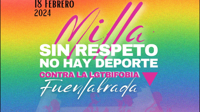 Cordones arcoiris en Fuenlabrada para luchar contra la LGTBIfobia en el deporte