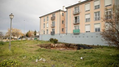 Finaliza el relleno con mortero del socavón de La Montaña en Aranjuez