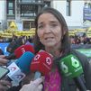 Protesta de asociaciones animalistas y  partidos de la oposición por la  mascletá de Madrid Rio