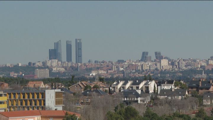Cielo despejado en Madrid