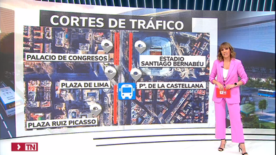 Desvíos de tráfico y de autobuses por las obras para el nuevo Metro de Santiago Bernabéu