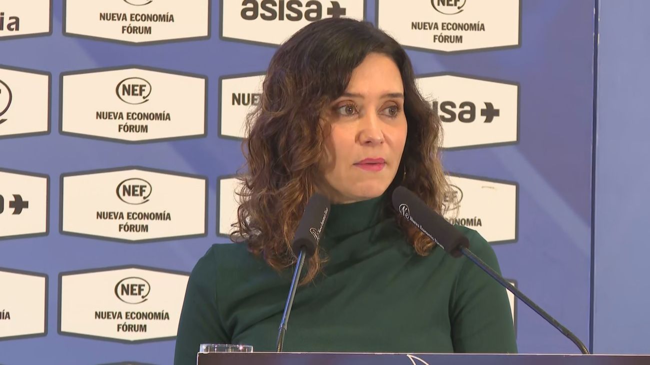 La presidenta de la Comunidad de Madrid, Isabel Díaz Ayuso