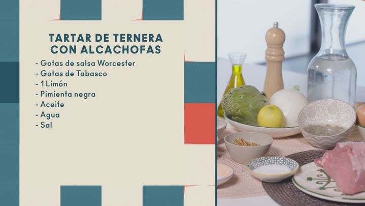 Ingredientes Tartar de ternera con Alcachofas / TELEMADRID