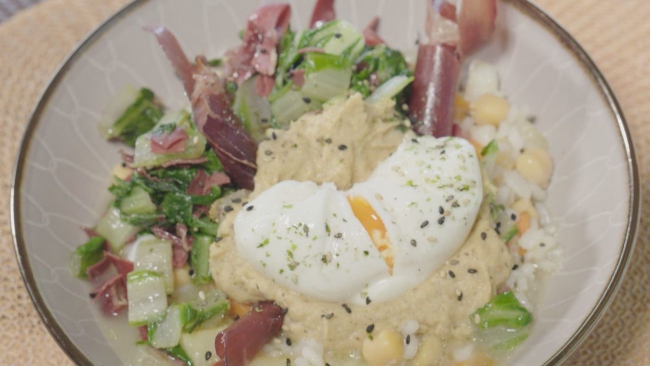 Sabor a Madrid: Garbanzos con huevo poché y miel en Leganés