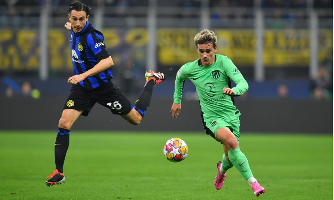 Griezmann ante el Inter de Milán / UEFA