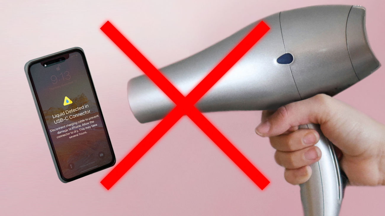 Trucos que nunca debes usar cuando se moja tu móvil