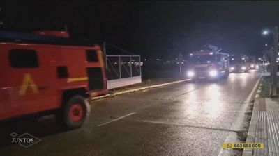 La UME envía desde Madrid una columna de vehículos especializados al incendio de Valencia