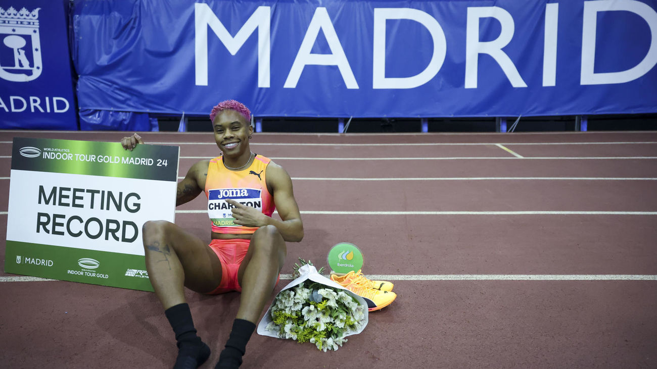 Devynne Charlton, Jordan Díaz, Tecuceanu y Tom Walsh se lucen en el Mitin de Madrid