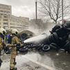Barricadas, quema de neumáticos y cargas policiales en la protesta de los agricultores en Bruselas