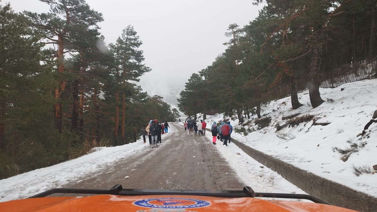 Se mantiene el aviso amarillo este domingo en la Comunidad de Madrid por nieve en la sierra