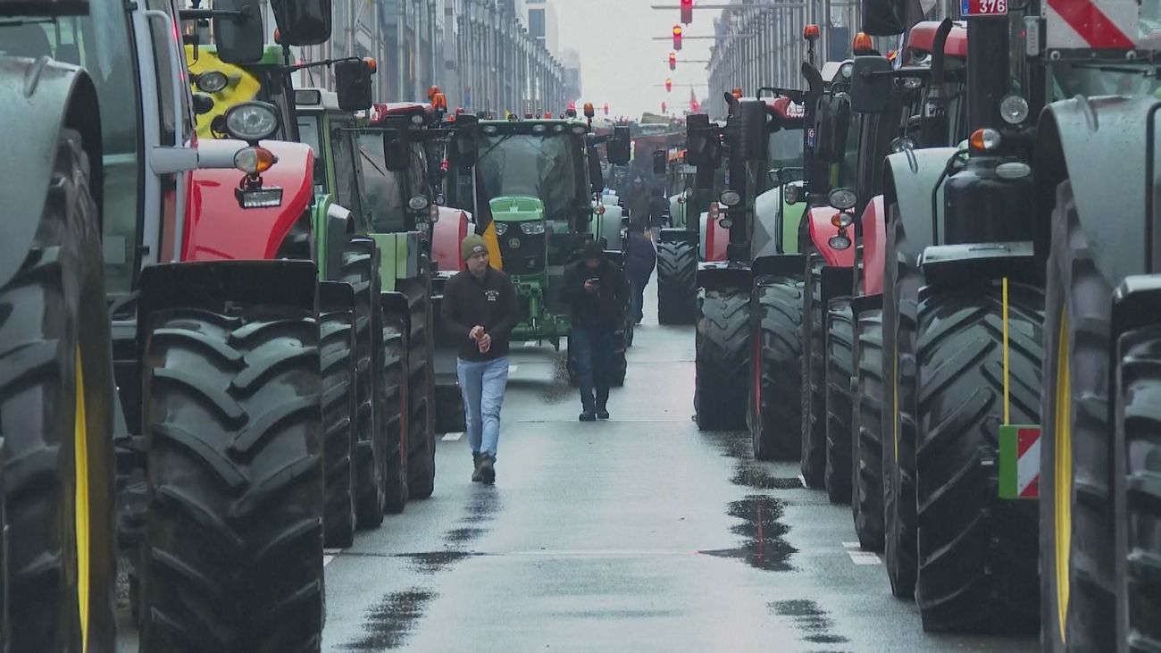 Agricultores en Bruselas