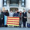 Cibeles guarda un minuto de silencio por las víctimas del incendio en Valencia