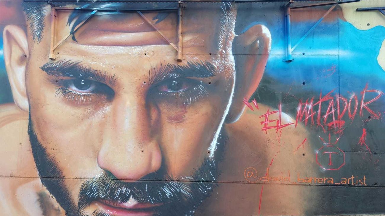 Ilia Topuria ya tiene su mural en San Sebastián de los Reyes