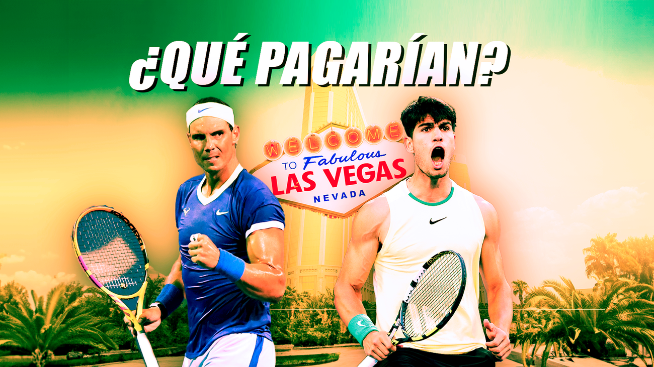 Un entrenamiento en Las Vegas con Nadal o Alcaraz, 150.000 dólares