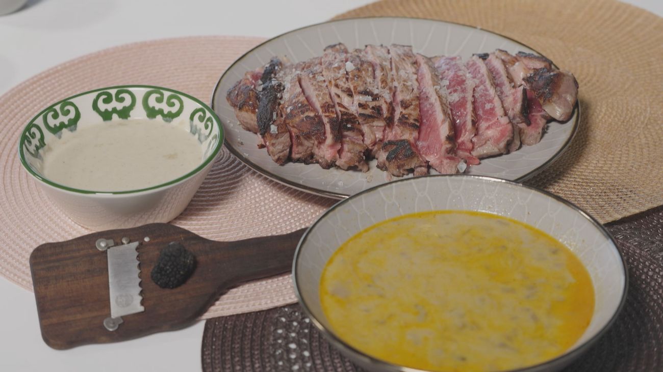 Sabor a Madrid: Entrecot con salsa de setas en Cercedilla