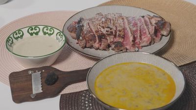 Sabor a Madrid: Entrecot con salsa de setas en Cercedilla