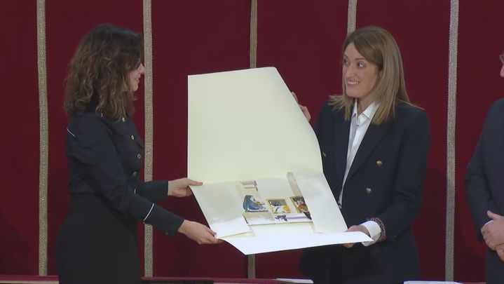 Ayuso entrega a Metsola el premio Valores Europeos / Telemadrid
