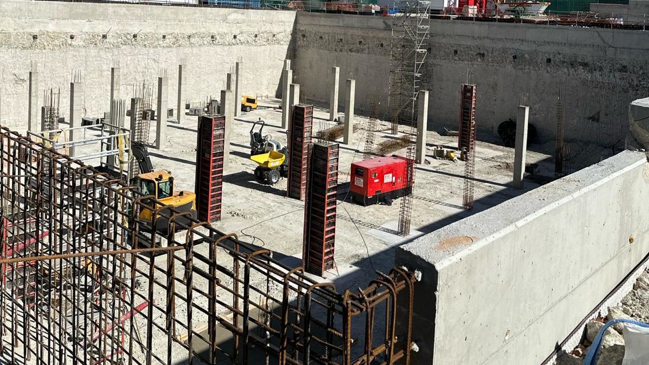 Obras de nuevo cuartel de la Guardia Civil de Arganda