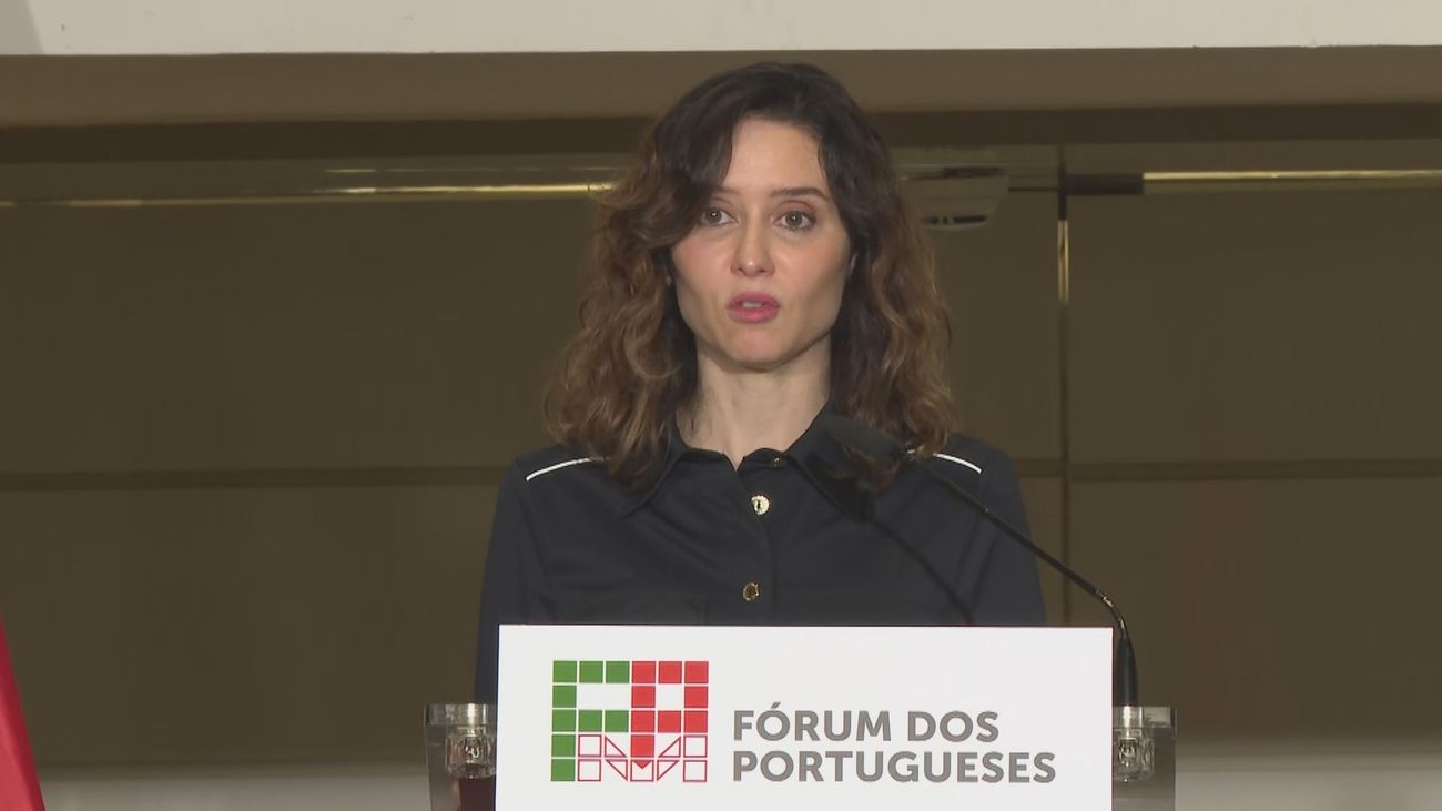 Ayuso insiste en que no se entiende que Madrid y Lisboa no estén conectadas por alta velocidad